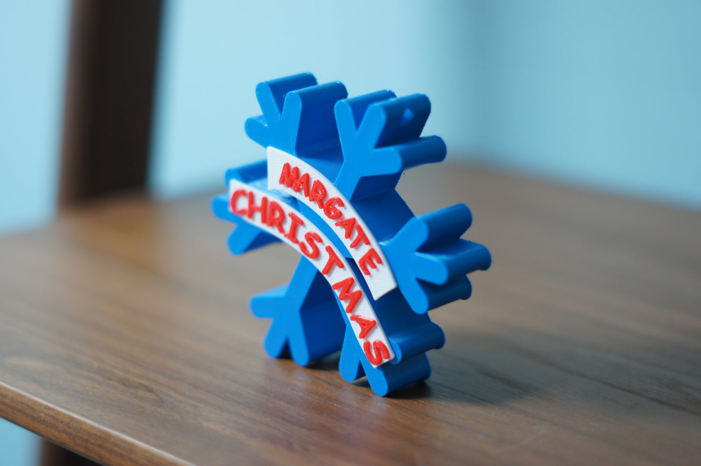 Snowflake Christmas Bauble with Margate Christmas banner