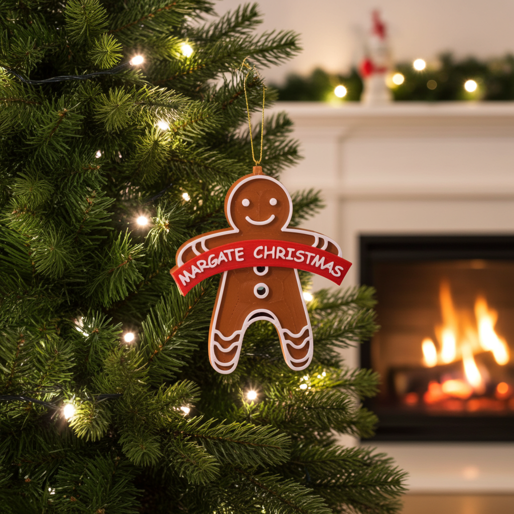 Margate Gingerbread Man Christmas Bauble